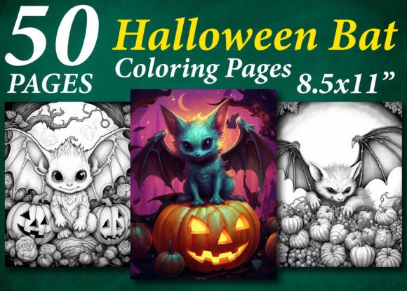 50 Halloween Bat Coloring Pages Vol – 1 as a Ready-to-Publish KDP Asset