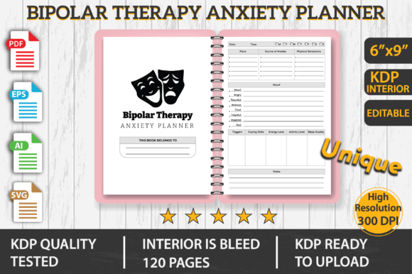 Designing a Bipolar Therapy Anxiety Planner for KDP
