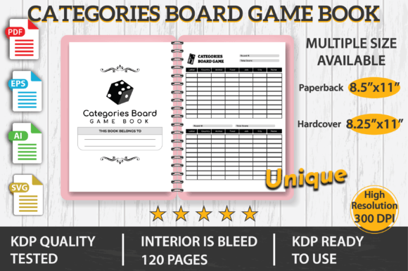 Exploring the Versatility of a Categories Board Game Book for KDP Publishing and Creative Play