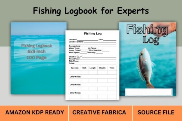 Fishing Log Book KDP Interior Cover Essentials