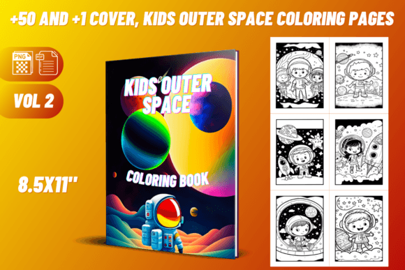 Kids Outer Space Coloring Pages - VOL 2: Evaluating a Psychedelic Space Collection for Print-on-Demand Projects