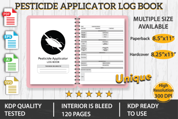 Master Your Pesticide Record-Keeping with a Professional Pesticide Applicator Log Book KDP