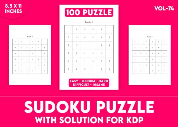 Mastering Sudoku Puzzles for KDP Interior Vol-74: A Complete Resource for Puzzle Creators and Enthusiasts