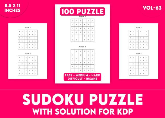 Sudoku Puzzles for KDP Interior Vol-63: A Practical Overview for Low-Content Publishers