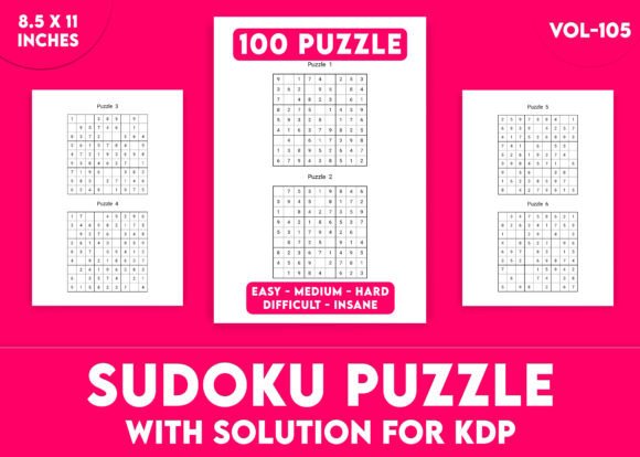 Sudoku Puzzles KDP Interior Vol-105 Explained