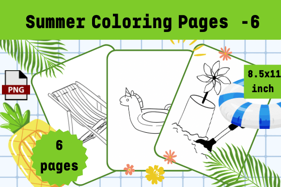 Summer Coloring Pages -6: A Practical Evaluation for KDP Publishers and Creative Projects