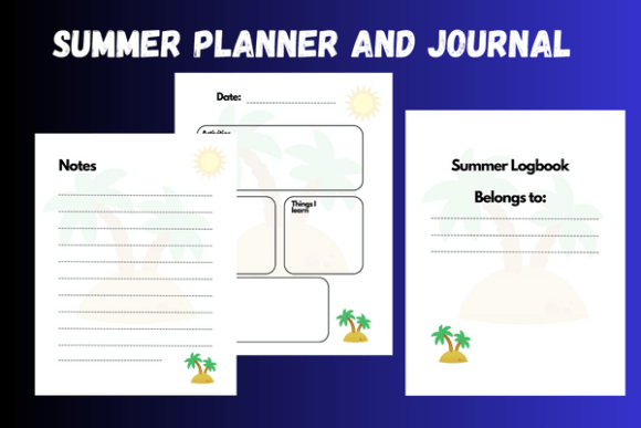 Summer Planner Journal for Kids & Adults