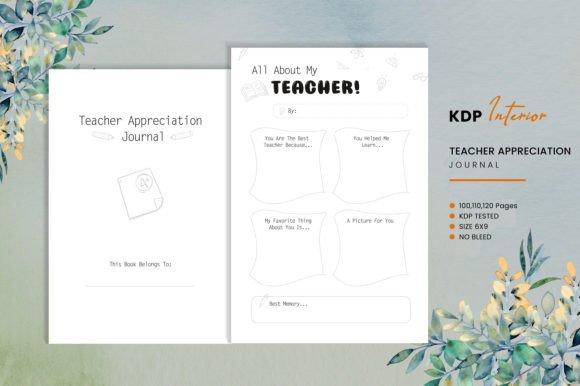 Teacher Appreciation Journal KDP: How a Ready-Made Interior Simplifies Your Publishing Process