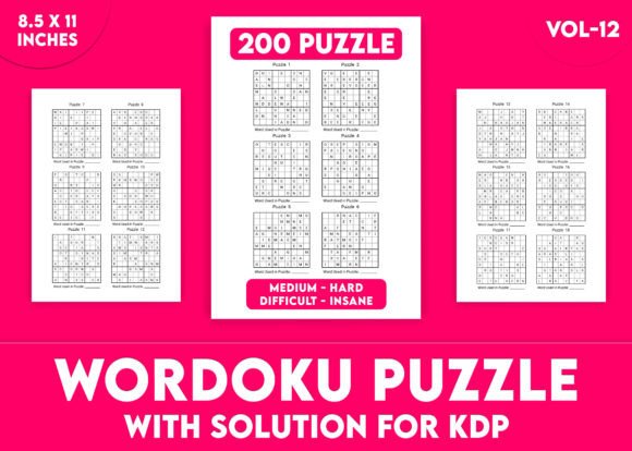 Wordoku Puzzles for KDP Interior Vol-12: Your Shortcut to a Professional Puzzle Book